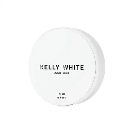 Short Dated :: 15mg Kelly White Slim Medium Cool Mint Nicotine Pouches - 20 Pouches