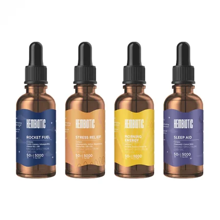 Hembiotic 5000mg Broad-Spectrum Bulk Functional CBD Oil - 50ml