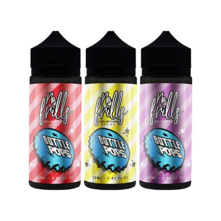 No Frills Collection Bottle Pops 80ml Shortfill 0mg (80VG/20PG)