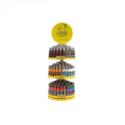 Clipper CP11RH 3 Tier Display Carousel - 144 + 20 Mixed Design Lighters - CL3H118UKH