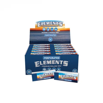 50 Elements Premium Rolling Tips - Perforated